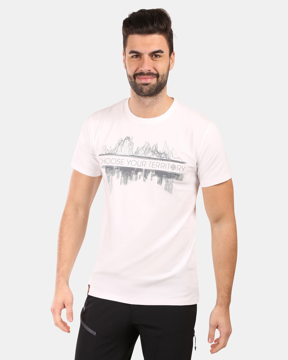 Pánské bavlněné tričko kilpi discover-m bílá 3xl