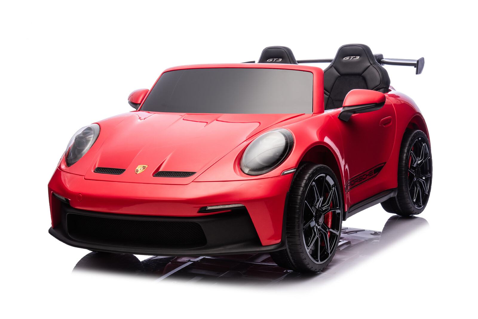 Mamido Mamido Elektrické autíčko Porsche 911 GT3 XXL + MP4 | 24V14Ah | 4x200W | Pro 2 děti | červené