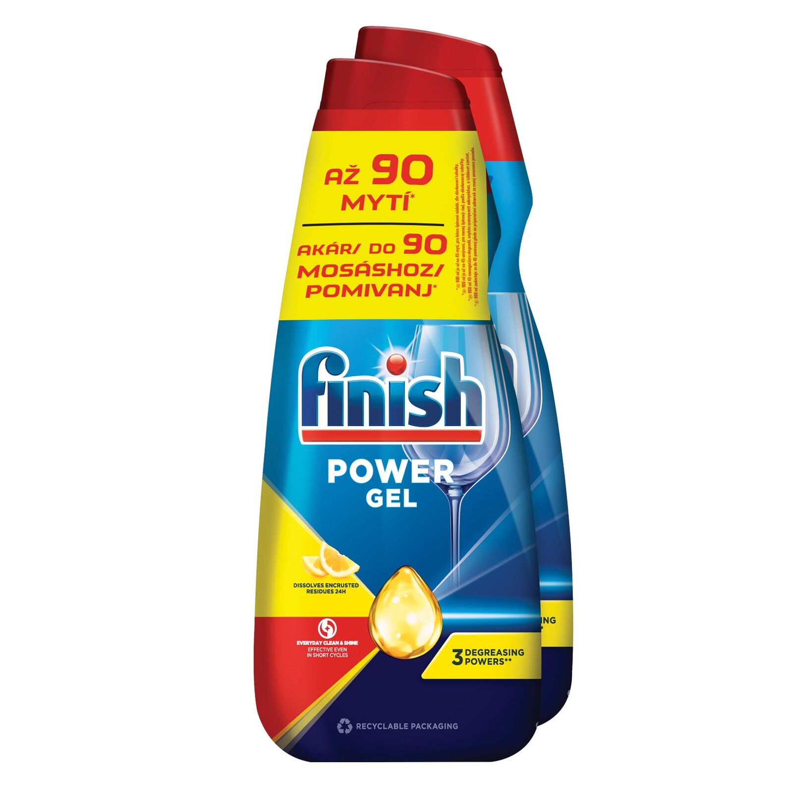 Gel do myčky Finish power - 2 x 900 ml