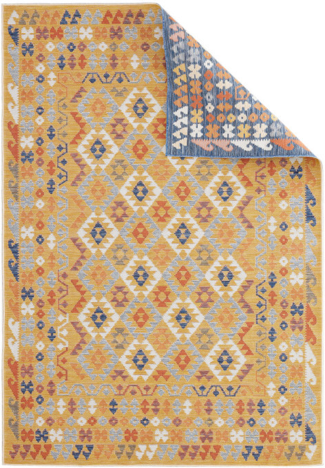 Oboustranný koberec Echo Aztec Navy