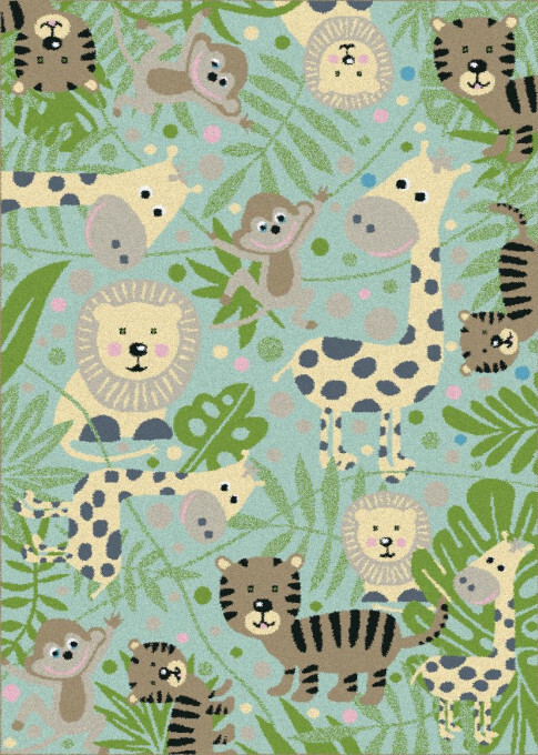 Dětský koberec Funky Top Jungla mátový