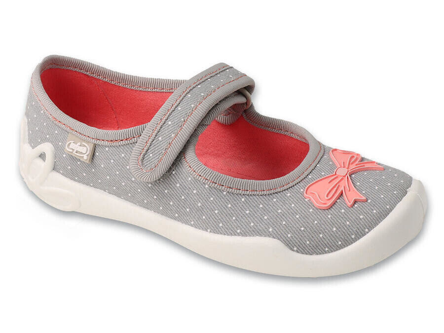 BEFADO 114X554 dívčí balerínky šedé mašlička 26 114X554_26