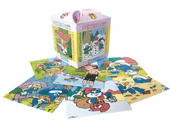 Pexeso v ozdobné krabičce Šmoulové