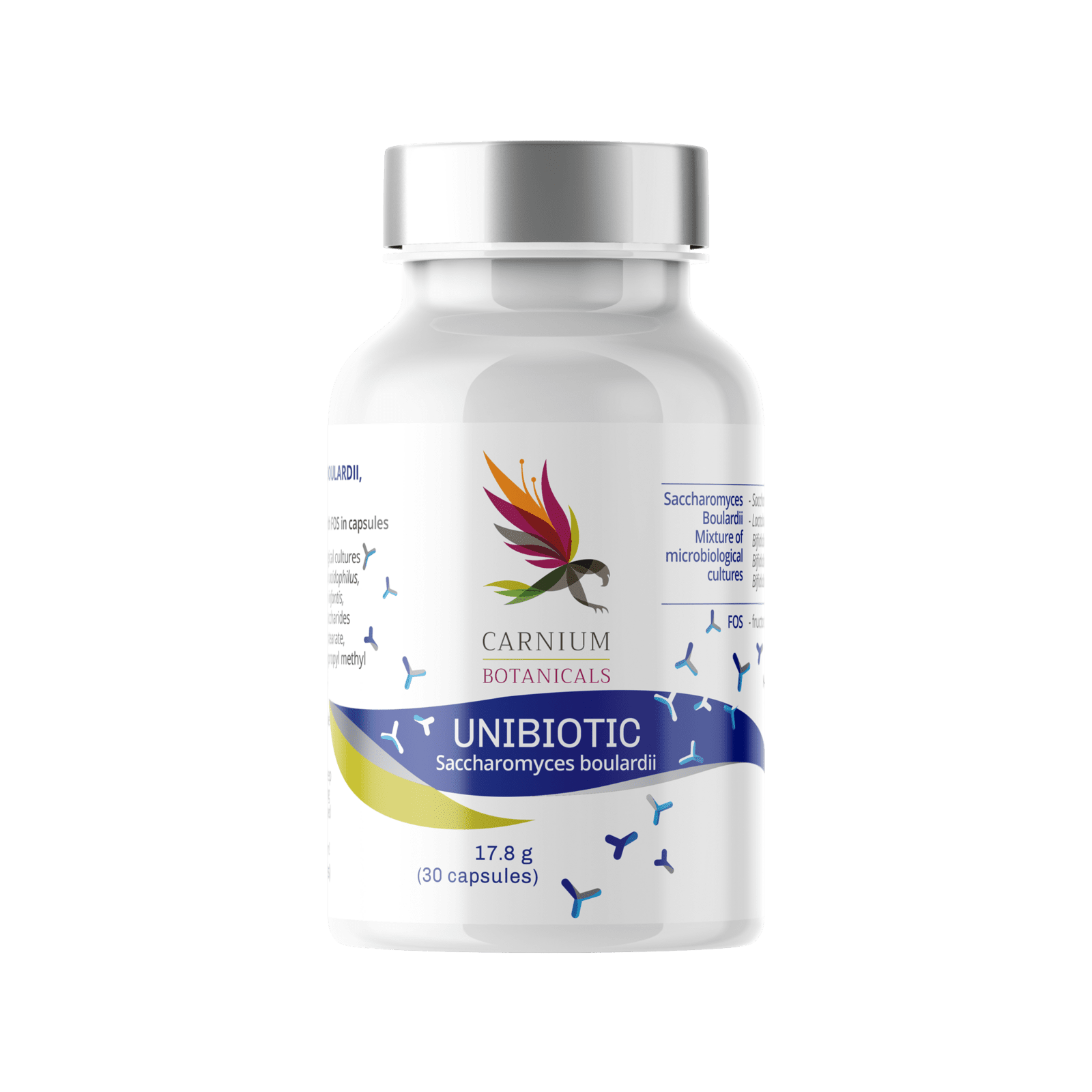 CARNIUM BOTANICALS Unibiotic Saccharomyces Boulardii 30 kapslí
