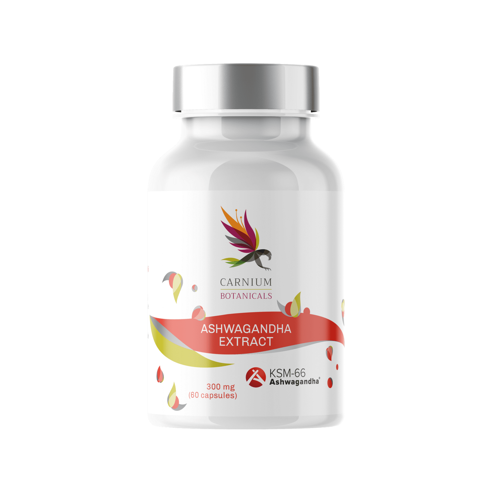 CARNIUM BOTANICALS Ashwagandha Extract KSM-66 60 kapslí