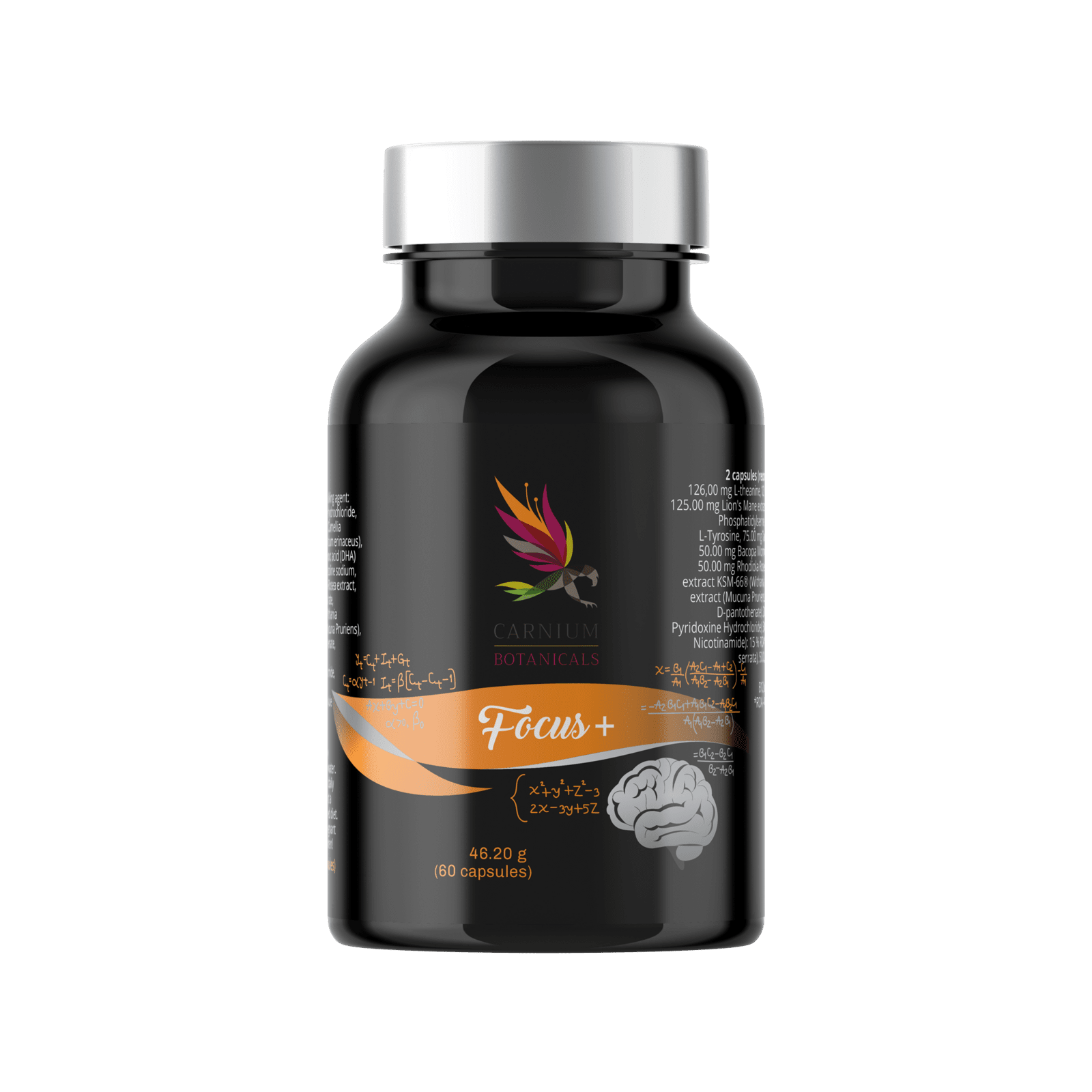 CARNIUM BOTANICALS Focus+ 60 kapslí