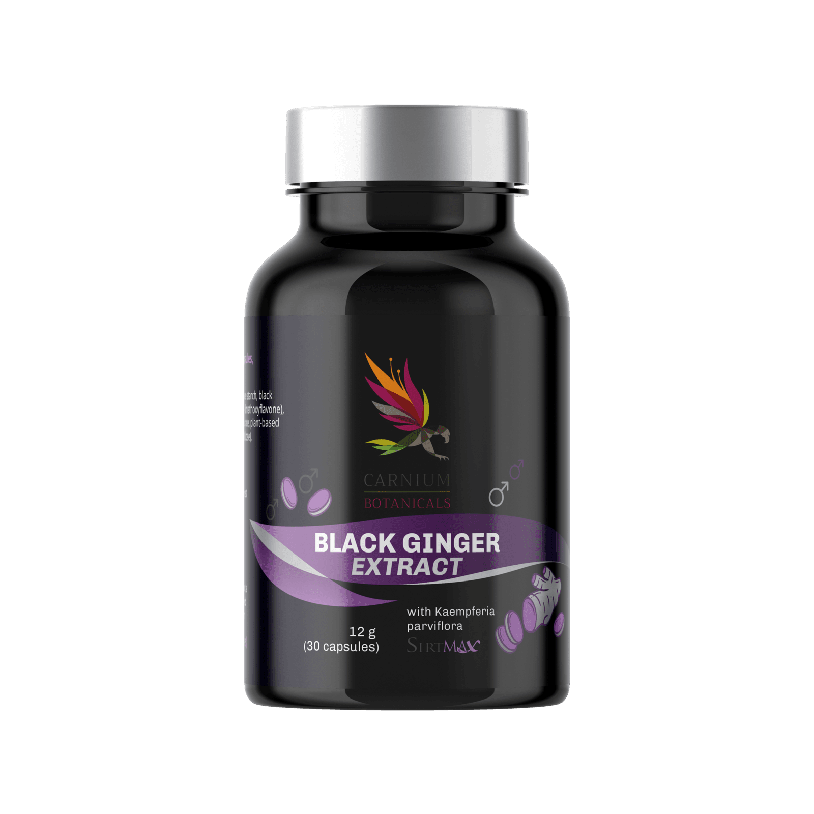 CARNIUM BOTANICALS Black Ginger Extract 30 kapslí