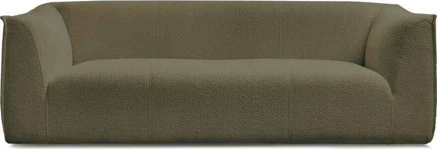 Zelená pohovka z textilie bouclé 242 cm Giorgia – Bobochic Paris