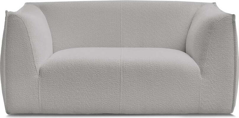 Světle šedá pohovka z textilie bouclé 170 cm Giorgia – Bobochic Paris