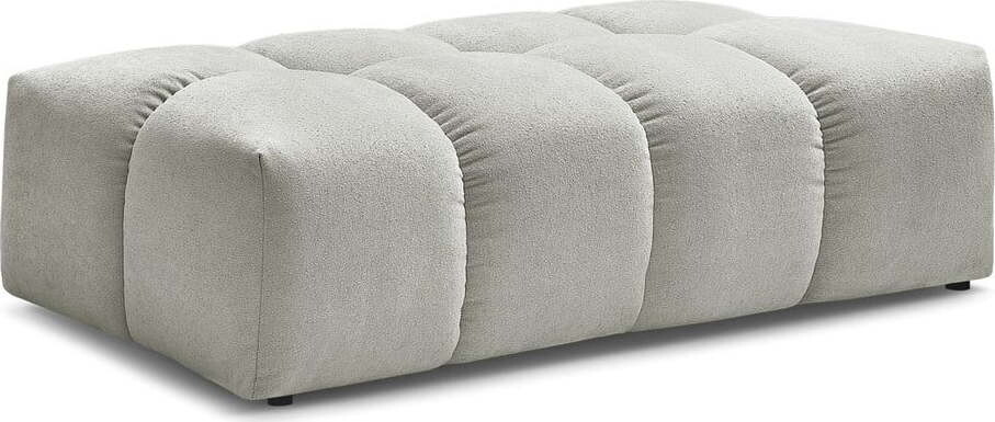 Světle šedá podnožka z textilie bouclé Everest – Bobochic Paris