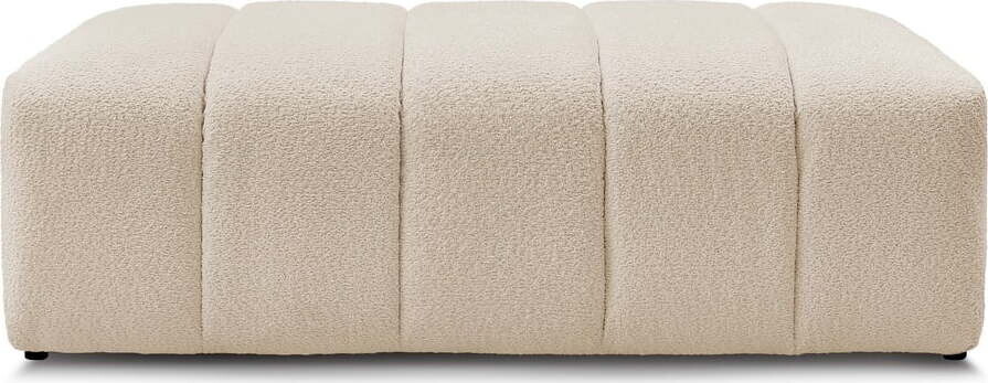 Béžová podnožka z textilie bouclé Annecy – Bobochic Paris