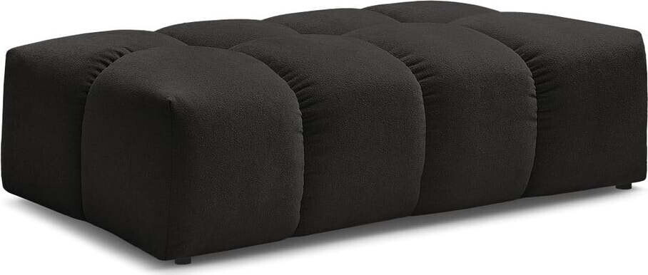 Černá podnožka z textilie bouclé Everest – Bobochic Paris