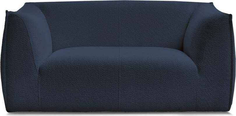 Tmavě modrá pohovka z textilie bouclé 170 cm Giorgia – Bobochic Paris