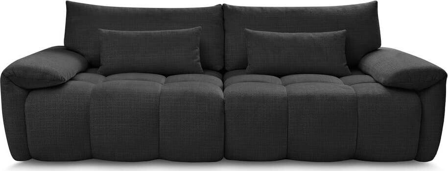 Černá žinylková pohovka 264 cm Ivane – Bobochic Paris