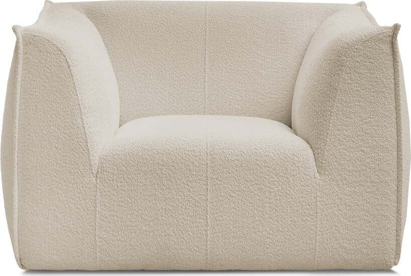 Béžové křeslo z textilie bouclé Giorgia – Bobochic Paris