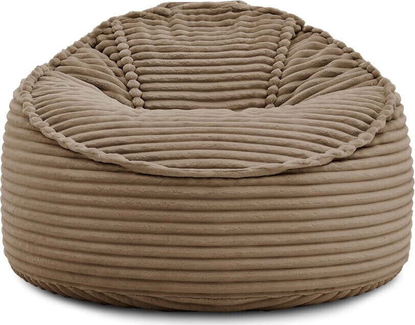 Hnědý manšestrový sedací vak Socrate – Bobochic Paris