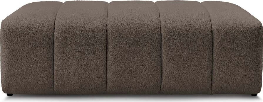 Hnědá podnožka z textilie bouclé Annecy – Bobochic Paris