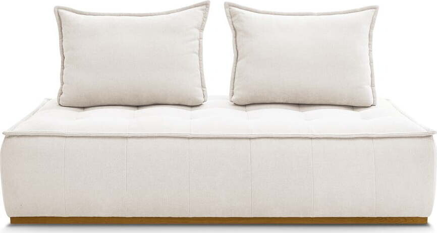 Bílá pohovka z textilie bouclé 175 cm Elisa – Bobochic Paris