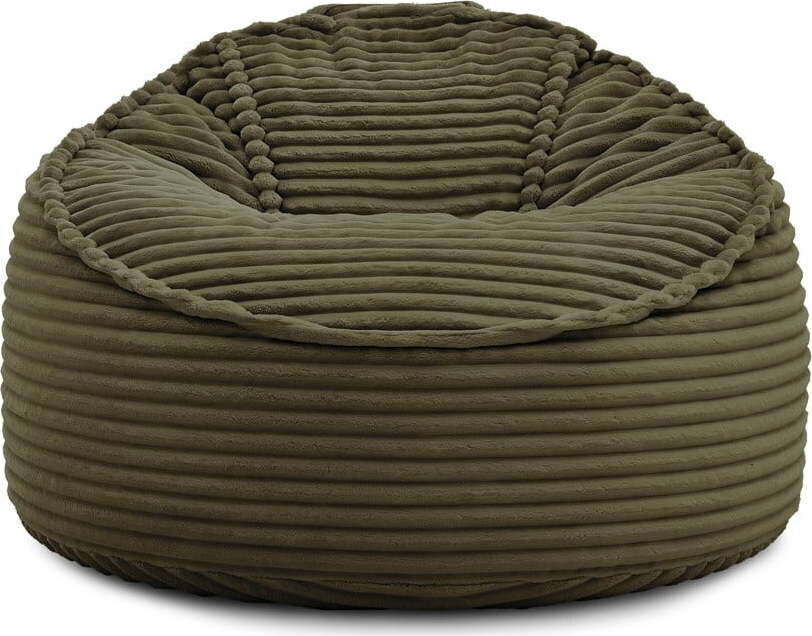 Zelený manšestrový sedací vak Socrate – Bobochic Paris