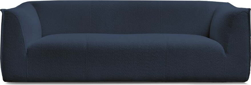 Tmavě modrá pohovka z textilie bouclé 242 cm Giorgia – Bobochic Paris