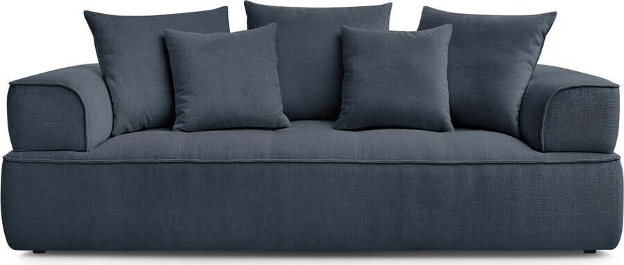 Tmavě modrá žinylková pohovka 237 cm Whesley – Bobochic Paris