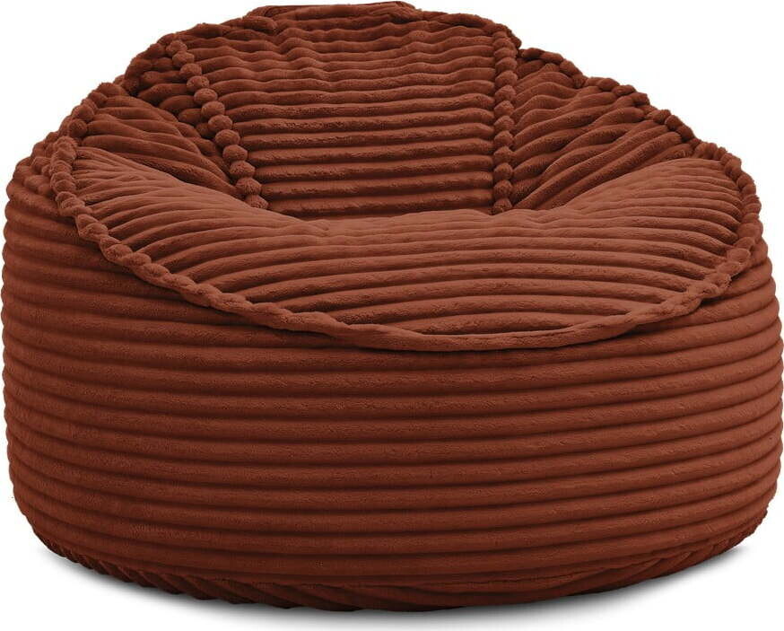 Manšestrový sedací vak v cihlové barvě Socrate – Bobochic Paris