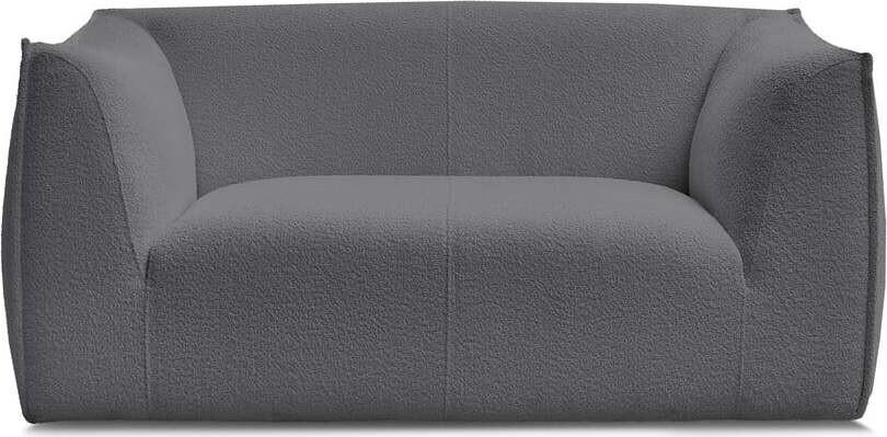 Tmavě šedá pohovka z textilie bouclé 170 cm Giorgia – Bobochic Paris