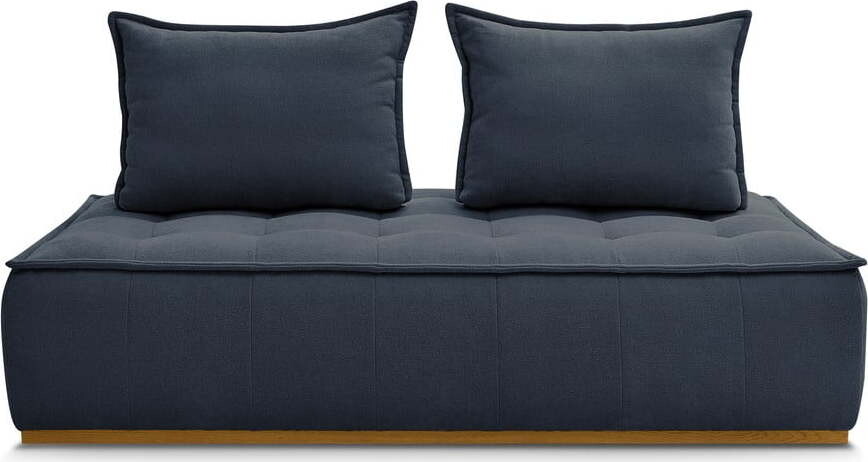 Tmavě modrá pohovka z textilie bouclé 175 cm Elisa – Bobochic Paris