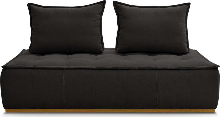 Černá pohovka z textilie bouclé 175 cm Elisa – Bobochic Paris