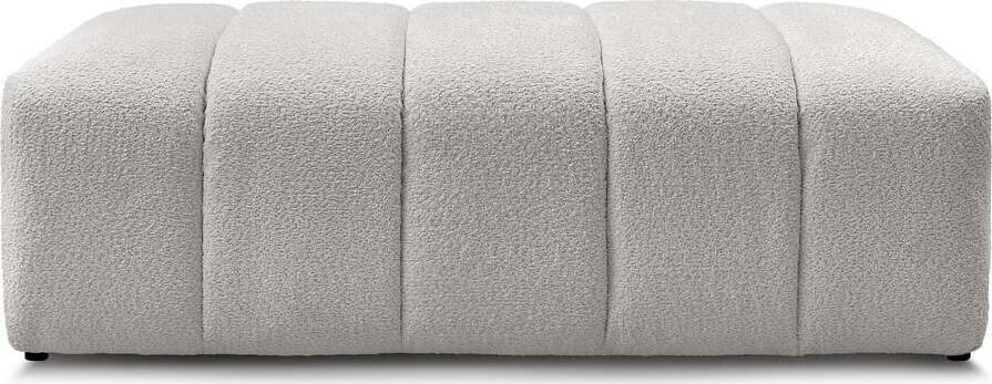 Světle šedá podnožka z textilie bouclé Annecy – Bobochic Paris