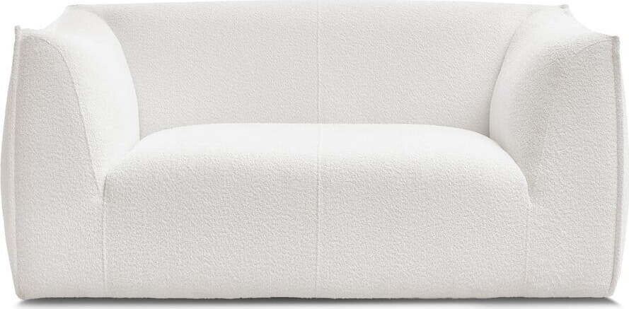 Bílá pohovka z textilie bouclé 170 cm Giorgia – Bobochic Paris