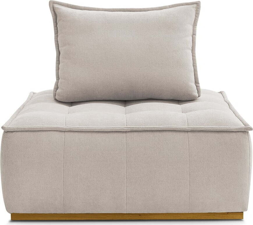 Béžové křeslo z textilie bouclé Elisa – Bobochic Paris