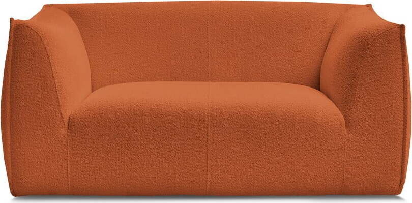 Oranžová pohovka z textilie bouclé 170 cm Giorgia – Bobochic Paris