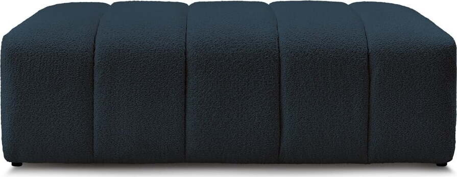 Tmavě modrá podnožka z textilie bouclé Annecy – Bobochic Paris