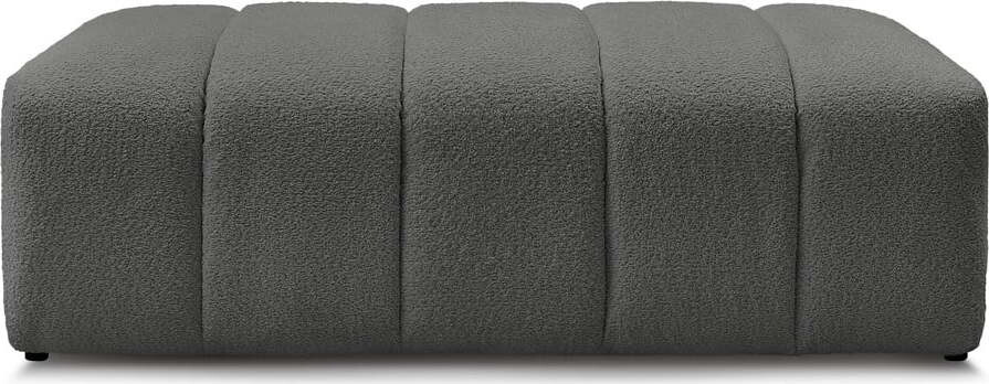 Tmavě šedá podnožka z textilie bouclé Annecy – Bobochic Paris