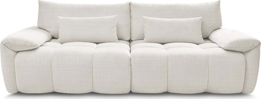 Bílá žinylková pohovka 264 cm Ivane – Bobochic Paris