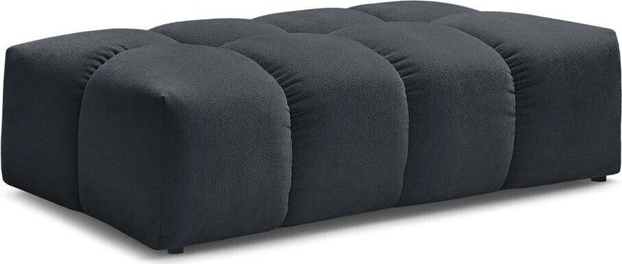 Tmavě modrá podnožka z textilie bouclé Everest – Bobochic Paris