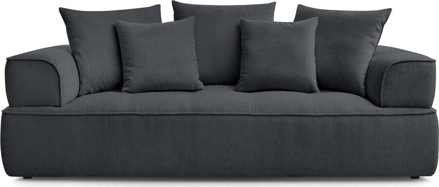 Tmavě šedá žinylková pohovka 237 cm Whesley – Bobochic Paris