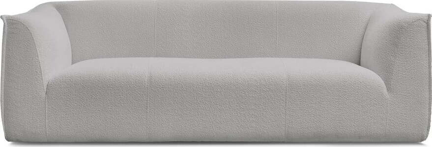 Světle šedá pohovka z textilie bouclé 242 cm Giorgia – Bobochic Paris