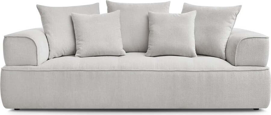 Světle šedá žinylková pohovka 237 cm Whesley – Bobochic Paris