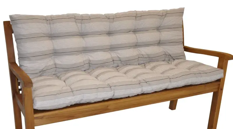 Axin Trading Polstr na zahradní lavičku 150 cm - antik pruh