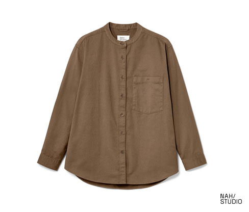 Košilová halenka Nah/Studio - udržitelná bavlna - vel. 34