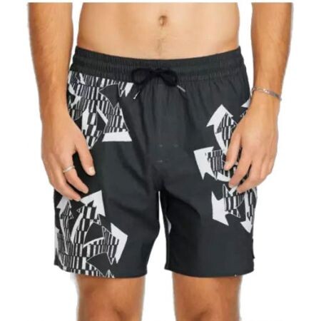 Plavky Volcom Unite Stoney Trunk 17 - Černá - L