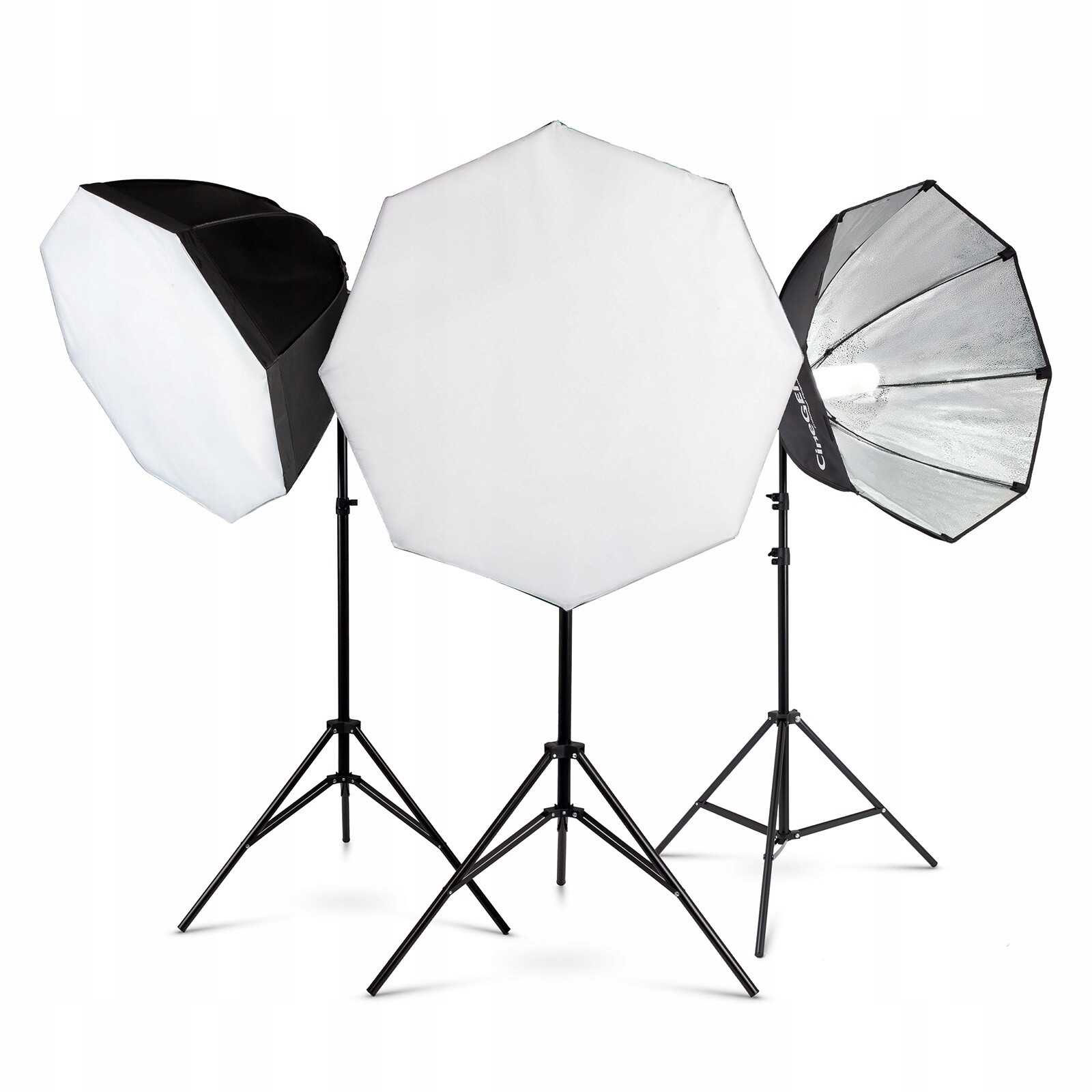 Sada Led Softbox oktagonální Difuzér Žárovka 85W Stativ
