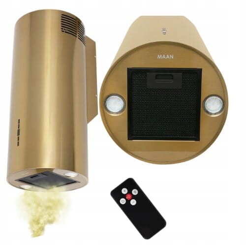 Nástěnná digestoř kulatý Maan Elba 2 W 731 Zlatý Lesk