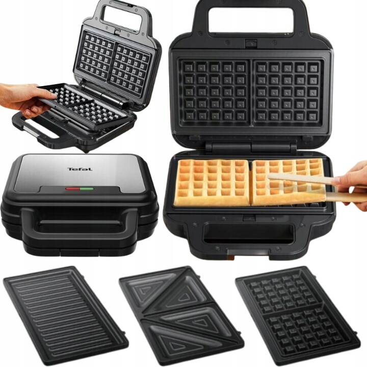 Tefal Sendvičovač Vaflovač Toustovač Elektrický Gril Na Maso Sendvič 700 W