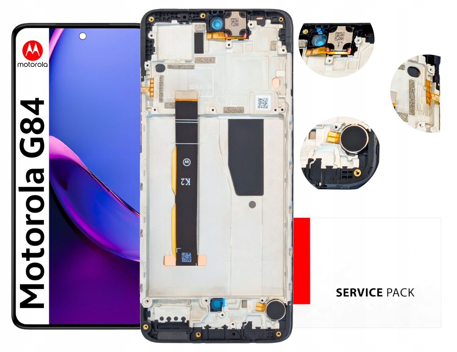 Displej pro Motorola G84 LCD displej Rámeček Originální Zila XT2347-1 XT2347-2