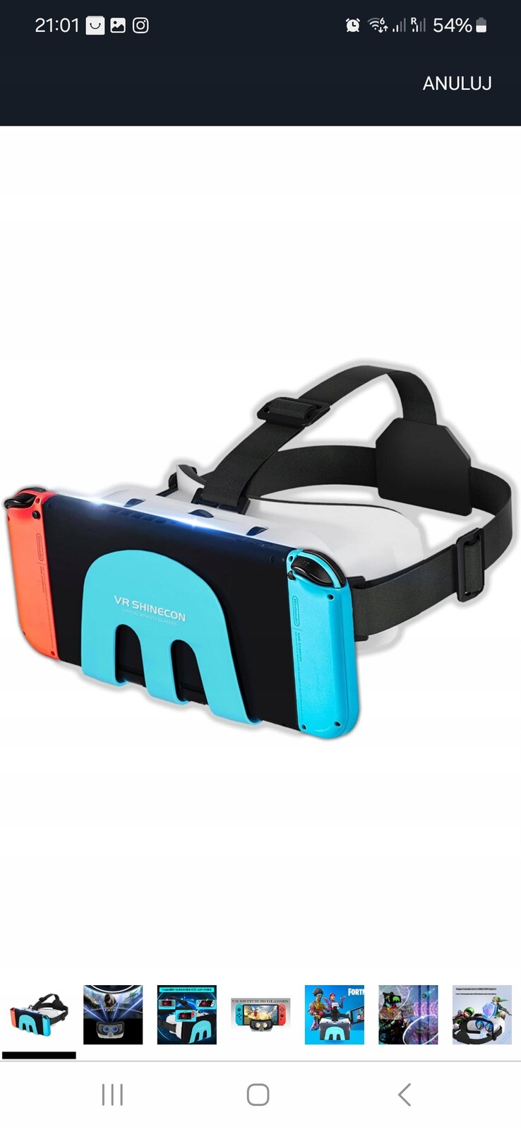 G11 Vr Shinecon pro Nintendo Switch & Ole 3D Virtual Reality Vr brýle ze