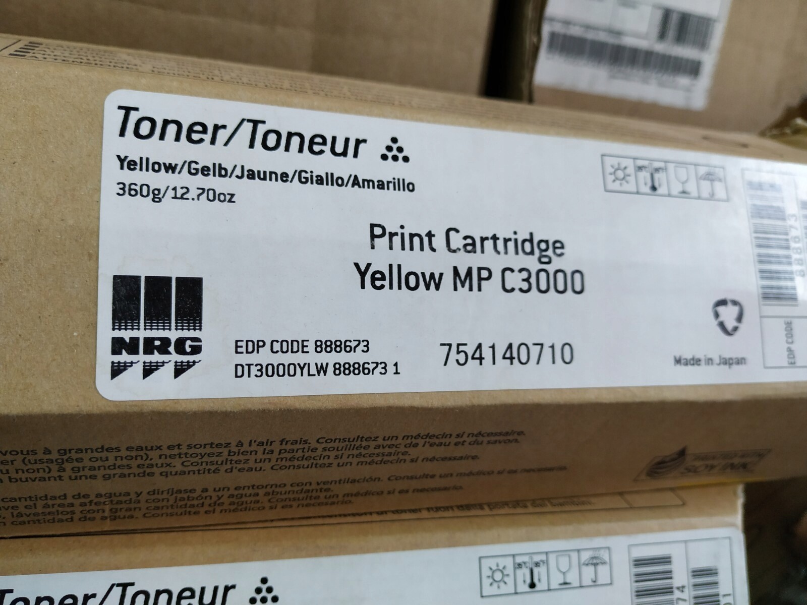 Toner Orig. Ricoh MPC2000 MPC2500 MPC3000 Yellow