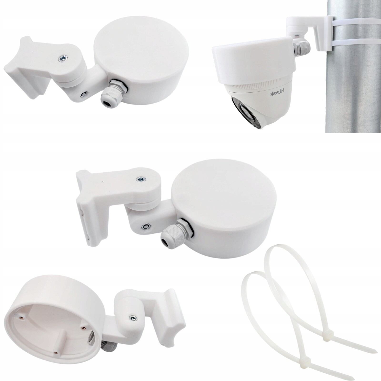 Kloubový Držák S Krabičkou Pro Montáž Žlabu, Sloupku Pro Hilook Hikvision IPCAM-T2